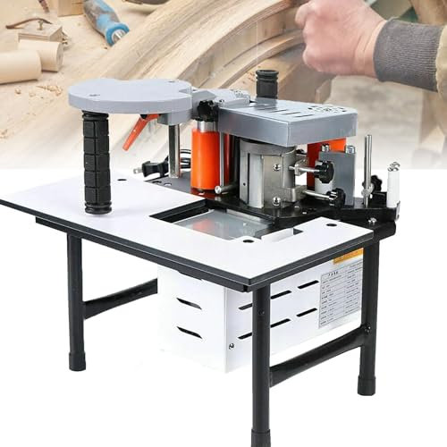 Dfdieratve Kantenanleimmaschine für die Holzbearbeitung, Tragbare Doppelseitige Klebekantenversiegelungsmaschine für PVC, 1200 W, Möbelherstellung, Dekorationsindustrie