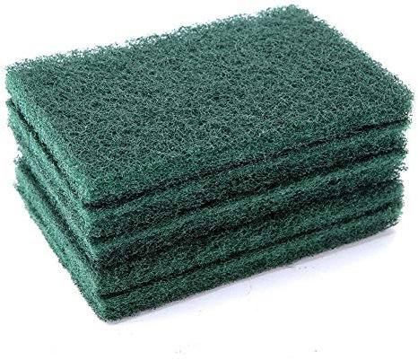 5 Piece Industrial Abrasive Scourer Scouring Pad Set (Green)