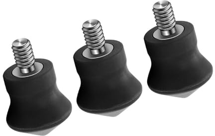 3 piedini in gomma da 1/4 per treppiedi antiscivolo per gambe del treppiede che garantiscono stabilità su riprese interne ed esterne