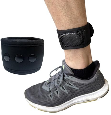 AMMKRO Soft Adjustable Wear Buckle Ankle Strap Band with Mesh Pouch Compatible with Fitbit Ace 3/Alta/Sense 2/Inspire 3/Charge 6/Runlio/Samsung Galaxy Fit3/FITVII Fitness Tracker (11 INCH)