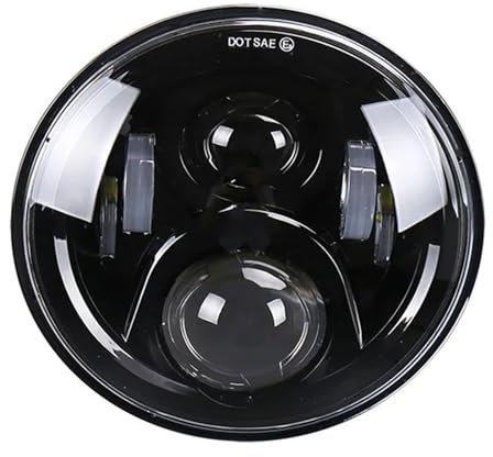 Hauptscheinwerfer Für CB400 Für CB1300 7 Inch Runde Scheinwerfer 50W Mit Hoher Abblendlicht Motorrad Scheinwerfer Motorrad Scheinwerfer(1piece Bezel Black)