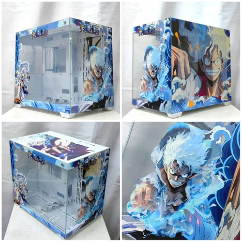 Boitier ATX Boîtier PC Gaming, Boîtier PC Gaming Moyen Tour M-ATX/ITX - Port USB 3.0 E/S en Façade - Panneau en Verre Trempé - Compatible avec Le Refroidissement par Eau Et par Air