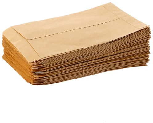 ZOFUN 400 Stück Samentütchen Selbstklebend, 8 x 12 cm Mini Papiertüten Klein Freudentränen Hochzeit Papiertüten Klein Kraftpapier Tüten zum Befüllen DIY Flachbeutel für Samen Münzen Schmuck Geschenk