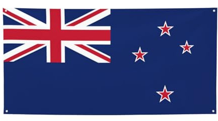 Bannières de fête avec drapeau de la Nouvelle-Zélande – Drapeaux d'extérieur et décorations de festival pour anniversaire, Halloween, Noël et décoration de fête
