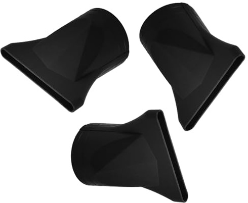 Beccuccio Phon Stretto per Styling Chioma, 3 Pezzi Nero | Accessori per Asciugacapelli, Plastico Resistente al Calore, Uso Casa e Salone, Controllo Preciso
