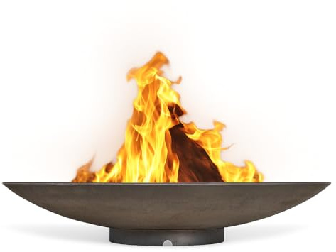 CLGarden Feuerschale 100 cm groß aus Cortenstahl 2,5 mm Feuerstelle rund Metall Feuer Schale für den Garten
