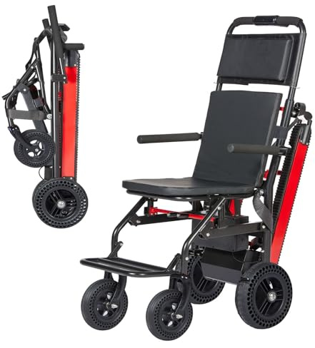 Sillas De Ruedas Eléctricas Para Subir Escaleras,Silla Elevadora Para Personas Mayores,Carro Subeescaleras,Plegable Y Ligero,Soporta Un Peso De Hasta 250 Kg/551 Lbs black