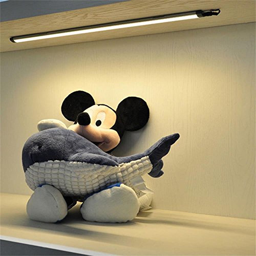 Luz LED debajo del armario de cocina con enchufe blanco cálido blanco frío bajo encimera luz armario luz luz estantería luz armario luz luz (blanco cálido)