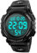 ROSEBEAR Orologi digitali al quarzo da uomo, Unisex 50 m orologio sportivo elettronico impermeabile,Orologio digitale luminoso da campeggio all'aperto PU cinturino,Nero