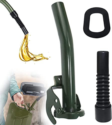 Beccuccio Tanica Benzina Beccuccio travasatore in Metallo per tanica Beccuccio per lattina di carburante - non trabocca - beccuccio per lattine di ricambio,per serbatoio carburante