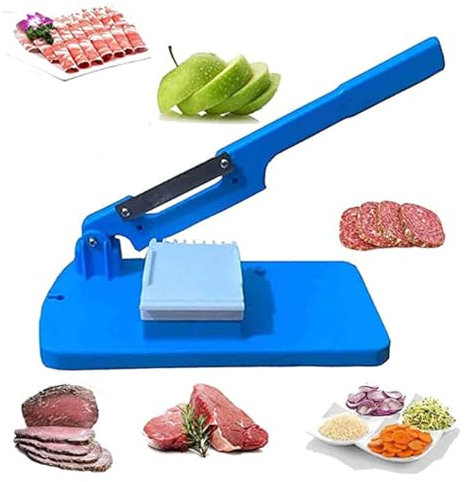 Eivdru Affettatrice e tagliatrice da Tavolo Multifunzionale, migliora la Macchina affettatrice Portatile per Frutta, Pane, Verdure, ravanelli, affettatrice per Carne, Agnello, Formaggio