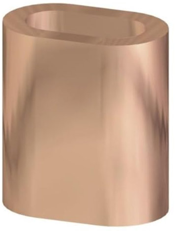 Idt Trade Kupfer Drahtseil-Klemme 1,5 mm 20 Stück, Bronze