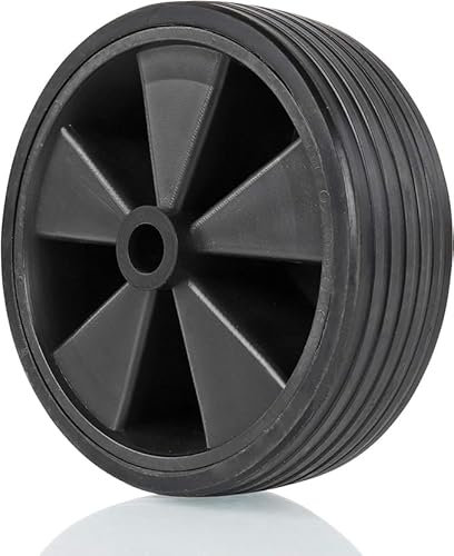 CR-MOESANCO Rueda Llanta de Repuesto para Mozo Jockey Maciza de 160mm x 40mm