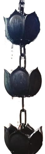 Raccolta di acqua piovana, catena di plastica for la pioggia, decorazione for esterni, raccolta di acqua piovana for balcone di appartamento, raccoglitore di pioggia da giardino for grondaie di scaric