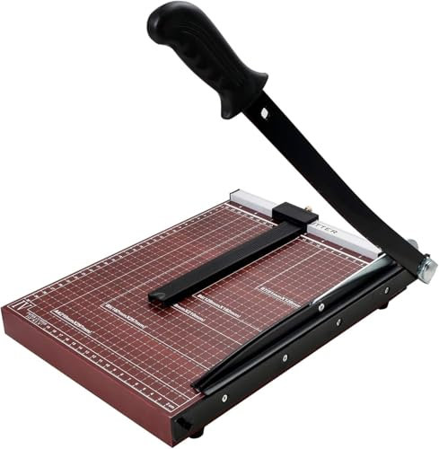 YZSS Papierschneider A4 B5 Hebelschneider 300mm * 250mm Papierschneider aus Metall Schneidemaschine Für Unternehmen Für zu Hause Für Foto Papier Hölzern