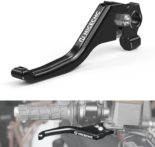 NICECNC Kurzer Bremshebel Compatible with 690 Enduro R SMC-R 2024, Aluminium, Schwarz