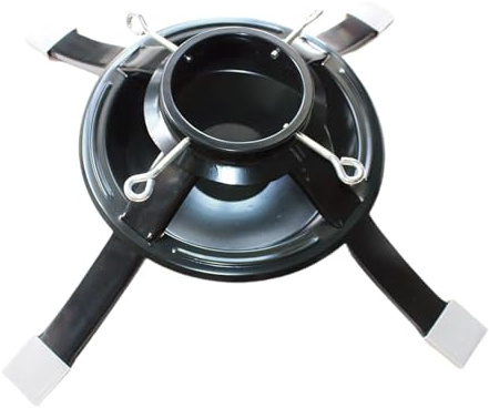 Support rotatif pour sapin de Noël avec 4 pieds stables - Support de rechange pour sapin de Noël en métal, support pour sapin de Noël, support rotatif