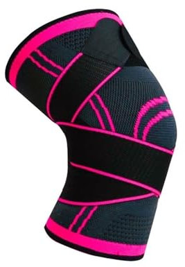 GCYEIDMA Knee Supports for Men 1PC Sports Kneepad Men Pressurized Elastic Knee Pads Support Fitness Gear Basketball Volleyball Brace Protector(XL)