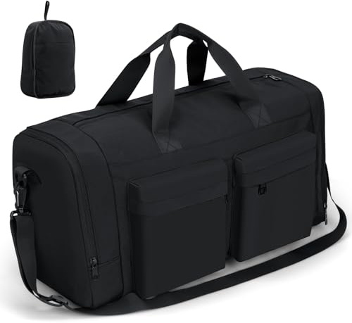 Cozary Zaino palestra uomo Borsoni borsone da viaggio viaggi Borsa Sportivo con Porta Scarpe e Tasca palestra, sport, campeggio Borsone Palestra Uomo Donna Impermeabile 31L