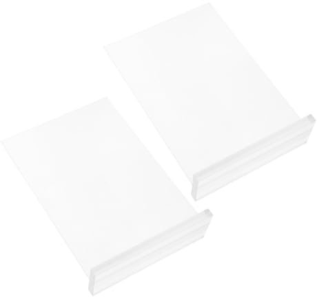DOITOOL 2stücke Display-ständer T-förmig Acryl Flyerhalter Vertikaler Schräger Rückseite Plakathalter Menüständer Klar Transparent Für Werbung Preise Menüs Bilderrahmen Doppel