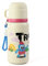 MHwan Thermoskanne Baby Unterwegs, 450 ml, 2-in-1-Thermosflasche mit Becher und Sieb für Heiße und Kalte Getränke, Doppelwandige Isolierung, trinkflasche kinder edelstahl für Reisen Im Freien Geeignet