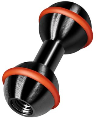 GeneralAluminium Adaptateur double tête sphérique 25,4 mm Adaptateur de montage pour photographie et matériel de montage