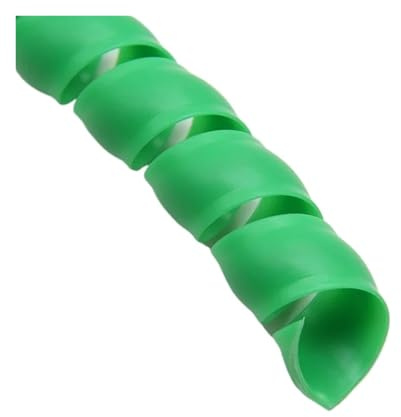 1/3/5 m, 8-35 mm, organizer per tubi, flessibile, a spirale, avvolgicavo, protezione per cavi, guaina protettiva per cavi (verde, ID 30 mm, 3 metri)