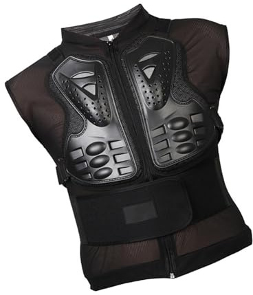 AOOOWER Gilet Protettivo per Torace Regolabile E Traspirante per La Protezione del Torace E della Schiena nel Motociclismo All'aperto E Sci Pattinaggio. Utilizzare Gilet Protettivo da Guida
