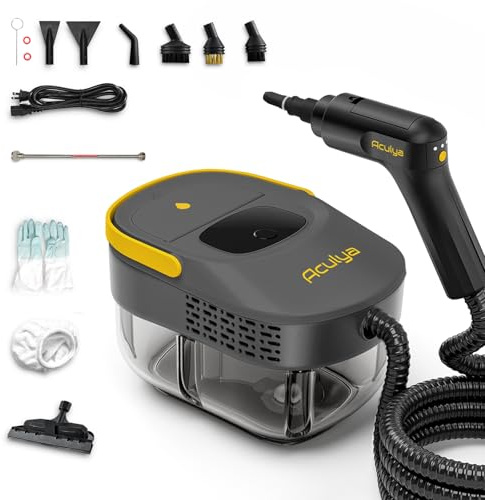 Aculya Life Handheld Steam Cleaner for Home, 1.69QT Portable Temperature Steamer Cleaning for Furniture, Kitchen, Grease, Car, Carpet, Grout