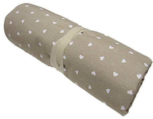 BA COLLECTION Grandfoulard - Telo copritutto - copridivano - copriletto- tendaggio col. Beige MOD. Cuoricini 240x260 cm