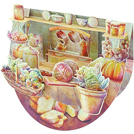 Country Kitchen Pop n' Rock Santoro 3D-Pop-Up-Grußkarte und Geburtstagskarte für Sie und Ihn