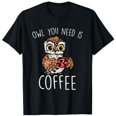 Tasse à café en forme de hibou T-Shirt