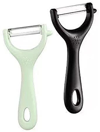 Pelapatate Professionale, Pela Verdure, Pelapatate a Forma di Y - Verde + Nero