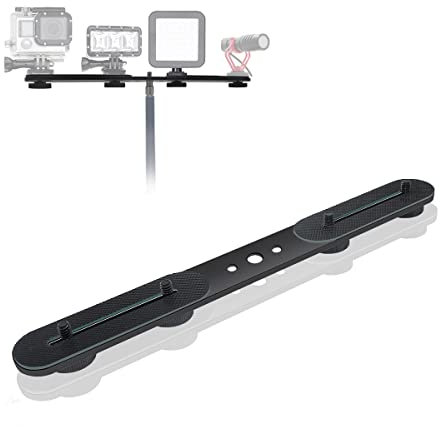 Zeetain Profi-Blitzverlängerung 27 cm,Doppelt geführte Stativaufnahme (10,6 Zoll) für Speedlights Universelle Kompatibilität mit Kamera-Equipment, Video-LEDs und Studiozubehör