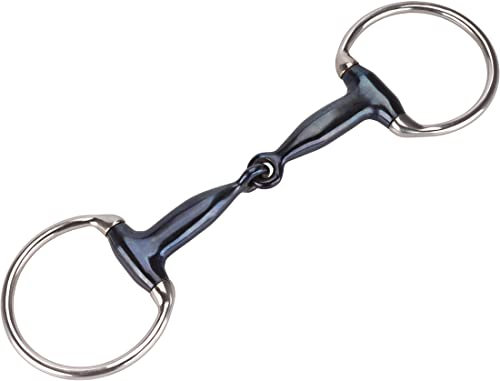 Equinate Olivenkopfgebiss Sweet Iron 16mm einfach gebrochen 12,5cm - Anatomisch geformt - fördert die Speichelbildung und REGT die Kautätigkeit an