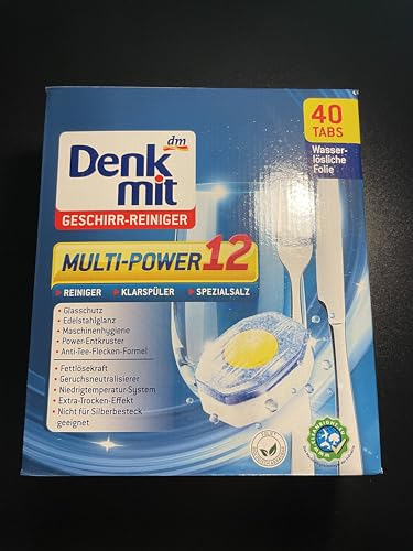 Denkmit Pastillas para lavavajillas Multi-Power 12, 40 unidades