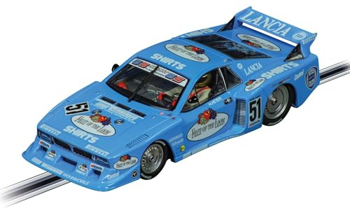 Carrera DIGITAL 132 20032029 Lancia Beta Montecarlo Turbo ”Fruit of the Loom, No.51” Slotbil, Ready to Race, perfekt för barn och vuxna, skalenlig 1:32-kopia med originallicens