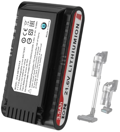 K KYUER 3500mAh Rechargable VCA-SBT90/XAA Handdammsugare Batteri för Samsung Jet 75/75+/75 Pet/Jet 90/90+ Cordless Stick Vacuum Cleaner VS20R9046T3/AA VS20T7536T5/AA Battery