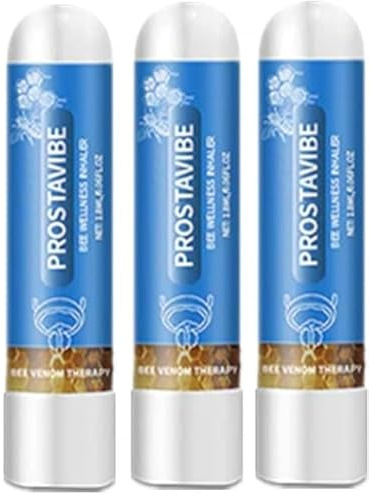 Lenaro Prostavibe Bee Wellness Inhaler,Lenaro Prostavibe Honey Delay Inhaler,Natural Bee Wellness Inhaler, Lenaro Tm Prostavibe,Nasal Inhaler for Prostate Wellness (3 pcs)