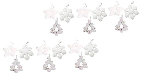 MAGICLULU 18stücke Weihnachtsszene Anhänger Baum Schmuck Anhänger Festliche Hänge Dekorationen Schaum Ornament Mit Aufhängeseil