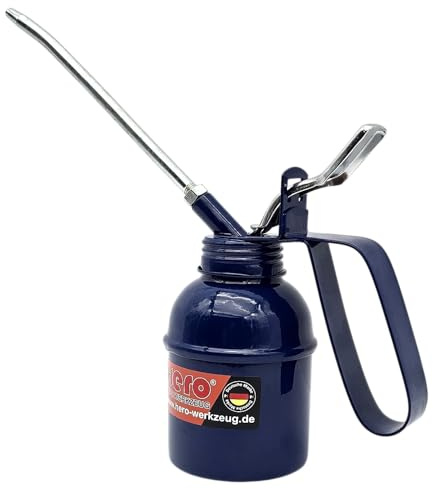 HERO Ölkanne 200ml Ölkännchen Ölspritzkanne Öler Öl Kanne Ölspritze Ölspritzkännchen Ölpumpe Ölwechsel Präzisionsöler Schmierölkanne Standartöler Metallöler für die Werkstatt, Autowerkstatt