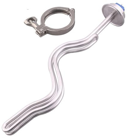 Elemento Riscaldante, Elemento Riscaldante 240V 2 Pollici Tri-Clamp Brewing 2,5KW 4,5KW 6,5KW SUS304 Riscaldatore Elettrico Ad Immersione For Acqua(With clamp,240V WITH SUS COVER_6500W)