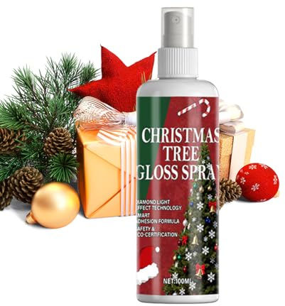 Yplkm Spray Für Den Weihnachtsbaum,Glänzendes Langanhaltendes Partyzubehör - 100ml Dekoratives Weihnachtsbaum-Spray - für Büro Kränze Fenster Hochzeit Geburtstag Foto Requisiten Winter Festliche