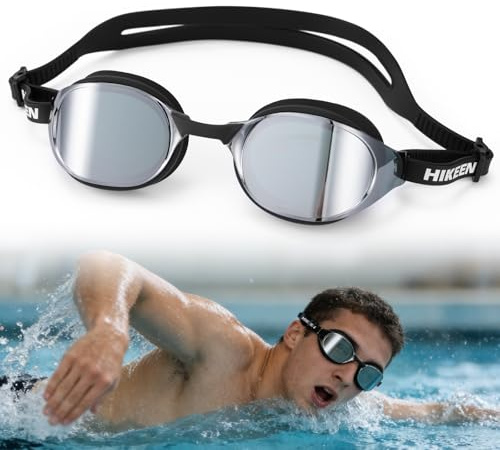 BOOSTEADY Gafas de Natación Antivaho Protección UV Lentes Polarizadas: Gafas Piscina Hombre Gafas de Natación Mujer Sellado 3D Impermeable, Swimming Goggles Accesorios Natación con Visión Clara-Negro