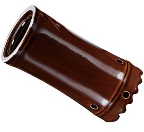 HOOTNEE Quemador de Moxibustión de Cerámica Marrón Red Anti Residuos, Masajeador Facial Portátil para Abdomen y Piernas Prevención de Quemaduras y Moxibustión sin Humo