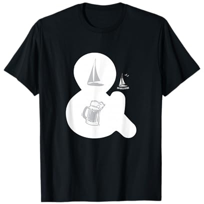 Segel T-Shirt lustig Meer Geschenk See segeln und Bier