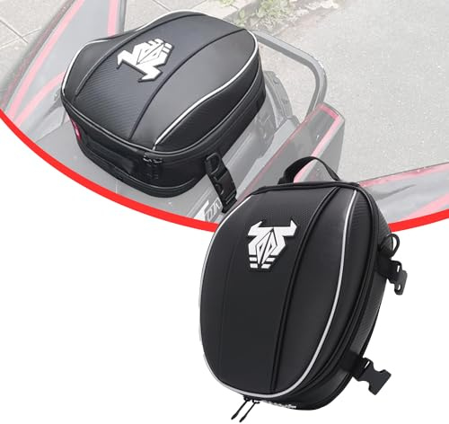 Motorrad-Hecktasche,Hecktasche Motorrad Wasserdicht Gepäcktasche-Weiß