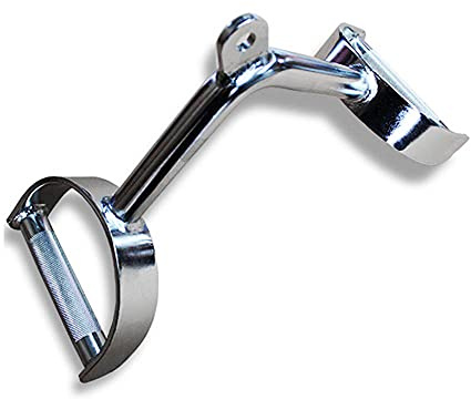 MANG Double D Handle Stirrup Handle Seated Row Handle V-Shaped Pull Down Exercise Handles Heavy Duty Solid Steel Grip Home Gym Cable Attachment Handle