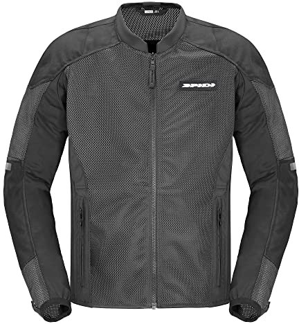 SPIDI Super Net Chaqueta Protectora para Moto, Negro, L para Hombre