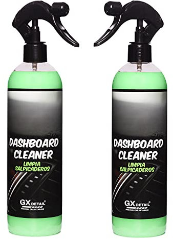 GxDetail Limpia Salpicaderos para Coche 1 Litro – Renueva y Protege Plásticos y Vinilos – Efecto Antipolvo y Acabado Mate – Fórmula No Grasa y Fácil Aplicación.